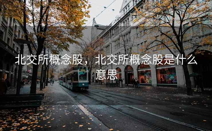 北交所概念股，北交所概念股是什么意思