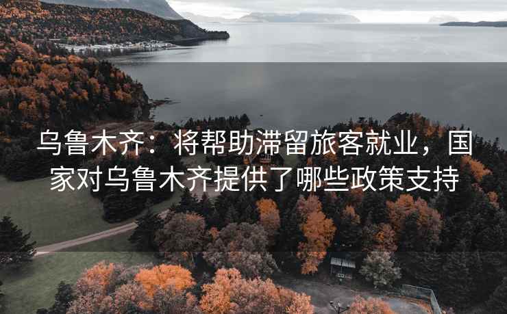 乌鲁木齐：将帮助滞留旅客就业，国家对乌鲁木齐提供了哪些政策支持