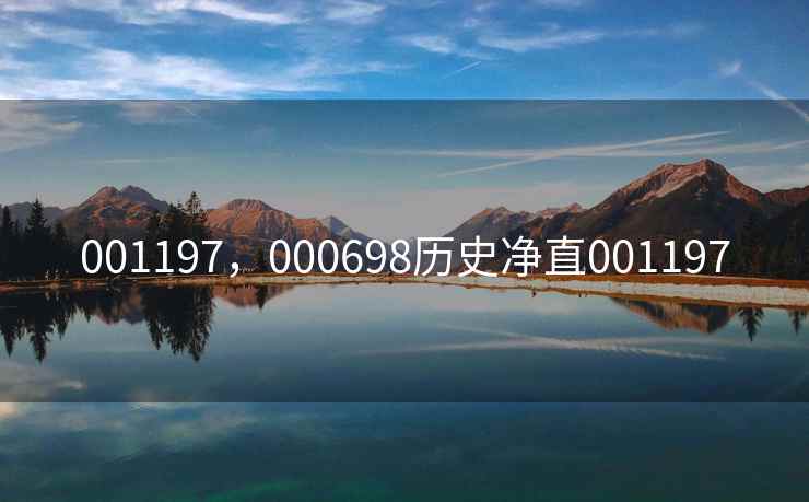 001197,000698历史净直001197 001197,000698历史净直001197