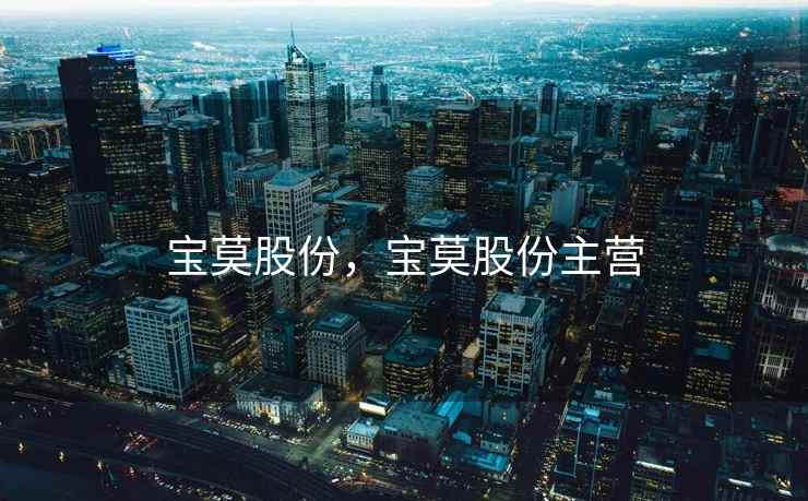 宝莫股份，宝莫股份主营