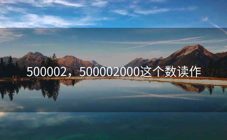 500002，500002000这个数读作